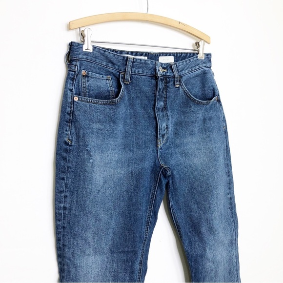 Anthropologie Pilcrow the letter press, button, fly, ankle cropped flared jeans - Picture 3 of 11